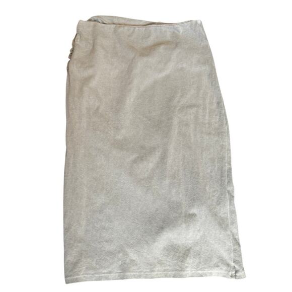 James Perse Jersey Draped Skirt Size 2 (US Medium) in Taupe/Stone - Picture 2 of 6
